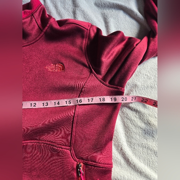 Women’s Medium The North Face Agave Fall Zip Jacket Red Cayenne Heather - Picture 10 of 11